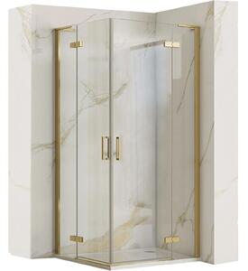 Shower enclosure REA Hugo 80x80 Gold Brush