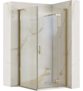 Shower enclosure REA Hugo 80x80 Gold Brush