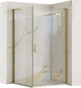 Shower enclosure REA Hugo 100x90 Gold Brush