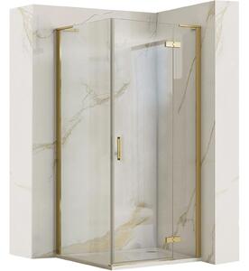 Shower enclosure REA Hugo 90x80 Gold Brush