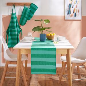 Elements Striped Table Runner Green