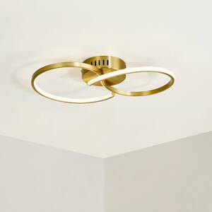 Infinity LED Flush Ceiling Light Brushed Gold