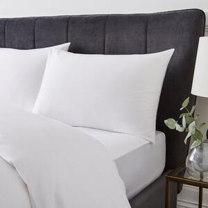 Hotel 200 Thread Count 100% Cotton Standard Pillowcase Pair White