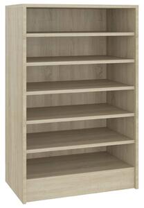 Shoe Cabinet Sonoma Oak 60x35x92 cm Engineered Wood