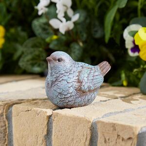 Resin Bird Indoor Outdoor Ornament Blue