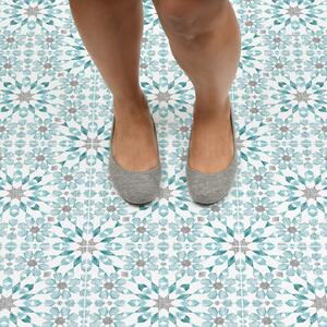 Floorpops Radiance Self Adhesive Floor Tiles Blue
