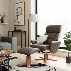 Whitham Faux Leather Swivel Chair Charcoal