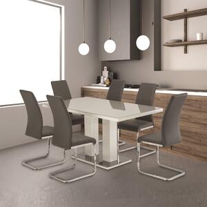 Riley 6 Seater Dining Table Grey