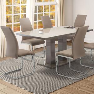 Riley 6 Seater Dining Table Brown
