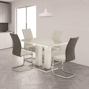 Riley 4 Seater Dining Table Grey