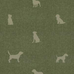 ANTE DECOR Woof Printed Cotton Fabric Sage