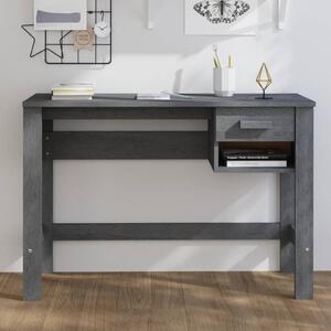 Desk HAMAR Dark Grey 110x40x75 cm Solid Wood Pine