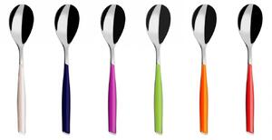 GLAMOUR 6 COFFEE AND TEA SPOONS - Mixed Colours