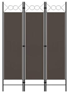 3-Panel Room Divider Anthracite 120x180 cm