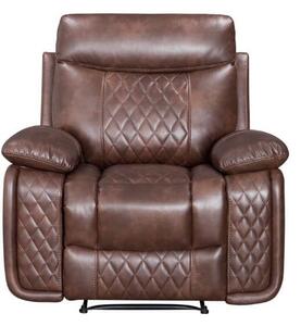 Hampton Original Reclining Leather Armchair Tan Real Leather In Stock