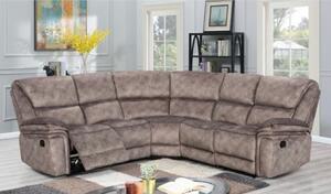 Brooklyn Genuine Reclining Corner Group Sofa 2+C+2 Taupe Real Fabric In Stock