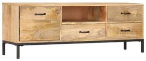 TV Cabinet 130x30x45 cm Solid Mango Wood