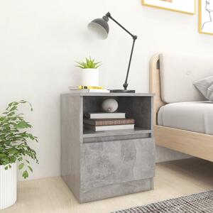 Bed Cabinets 2 pcs Concrete Grey 40x40x50 cm Engineered Wood