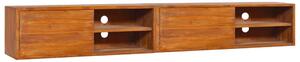 Wall-mounted TV Cabinet 180x30x30 cm Solid Teak Wood