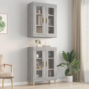 Hanging Wall Cabinet Grey Sonoma 69.5x34x90 cm