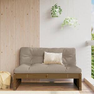 Middle Sofa Honey Brown 120x80 cm Solid Wood Pine
