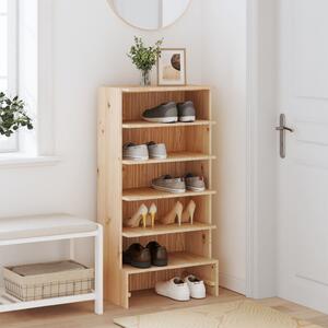 Shoe Cabinet 52x30x104 cm Solid Wood Pine