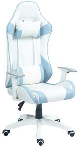 HOMCOM Gaming Chair, Racing Gamer Chair, Reclining Faux Leather Computer Chair w/ Headrest, Lumber, 3D Armrests, Adjustable Height Aosom UK