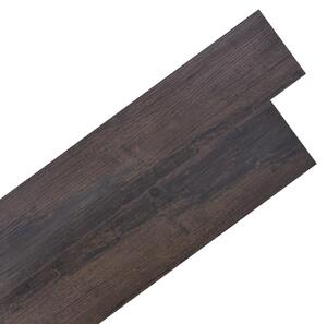 Self-adhesive PVC Flooring Planks 5.21 m? 2 mm Dark Brown