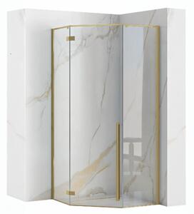 Shower enclosure DIAMOND 90x90 BRUSH GOLD
