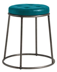 Ducat 45 - Clear Lacquered Metal Frame - Vintage Teal Seat