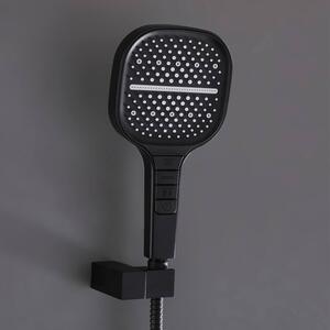 Showery® 7 Mode Water Saving Piano Shower Head, Black