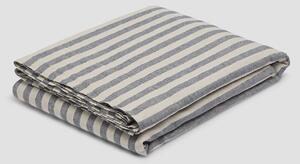Atlantic Pembroke Stripe Linen Blend Flat Sheet | Single | Piglet in Bed