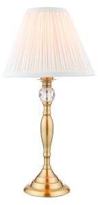 Laura Ashley Ellis Antique Brass Spindle Table Lamp with Ivory Shade