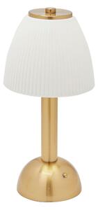 Hestia White Rechargeable Colour Changing LED Touch Table Lamp with Bronze Base Bronze