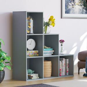 Vida Designs Durham 6 Cube Staircase Storage Unit Grey