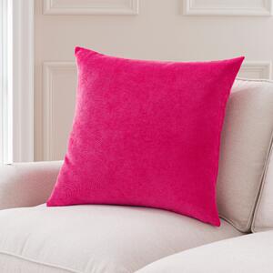 Velour Cushion Magenta