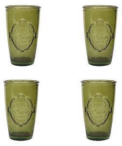 Dexam Set of 4 Sintra Recycled Glass Tumblers Green