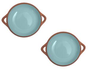 Dexam Sintra Small Glazed Terracotta Tapas Dish Duck Egg (Blue)