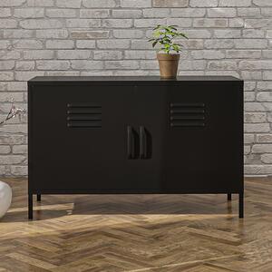 Marina Metal Sideboard With 2 Doors In Black