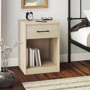 Barrie Wooden Bedside Cabinet With 1 Drawer In Light Oak