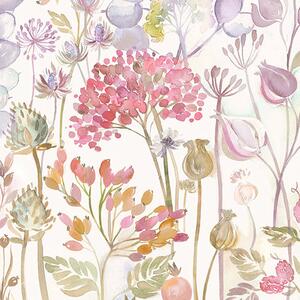 Voyage Maison Hedgerow Printed Linen Fabric Cream