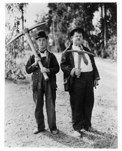 Photography Stan Laurel And Oliver Hardy In 'The Hoose-Gow', Archive Photos