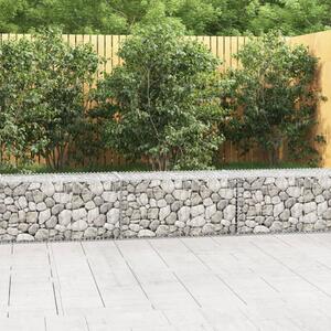 Gabion Wall with Covers Galvanised Steel 300x50x50 cm