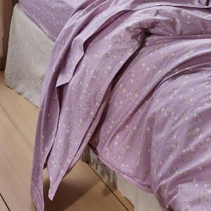 Piglet Lupin Floral Cotton Flat Sheet Size Double