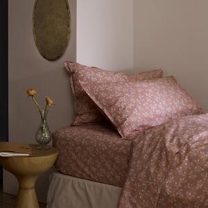 Piglet Chestnut Floral Cotton Pillowcases (Pair) Size Standard