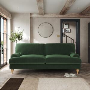 Darwin 4 Seater Sofa Cosy Velvet Bottle Green