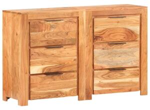 Drawer Cabinet 118x33x75 cm Solid Acacia Wood