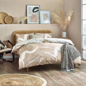 Furn Sinarama Abstract Single Duvet Cover Bedding Set Natural