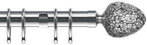 Alexia 28mm Curtain Pole Satin Silver
