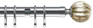 28mm Dynasty Curtain Pole Satin Silver